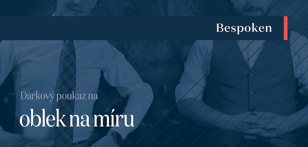 Oblek na míru v hodnotě 21000 Kč